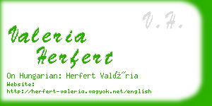 valeria herfert business card